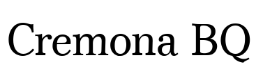 Cremona BQ Font Image