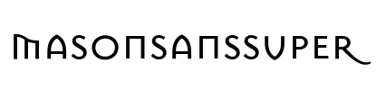 MasonSansSuper Font Image