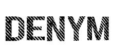 DENYM  Font Image