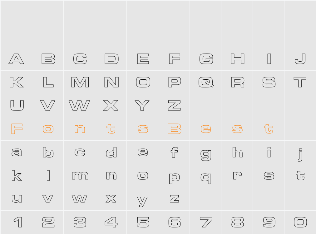 Aero Extended Hollow Character Map