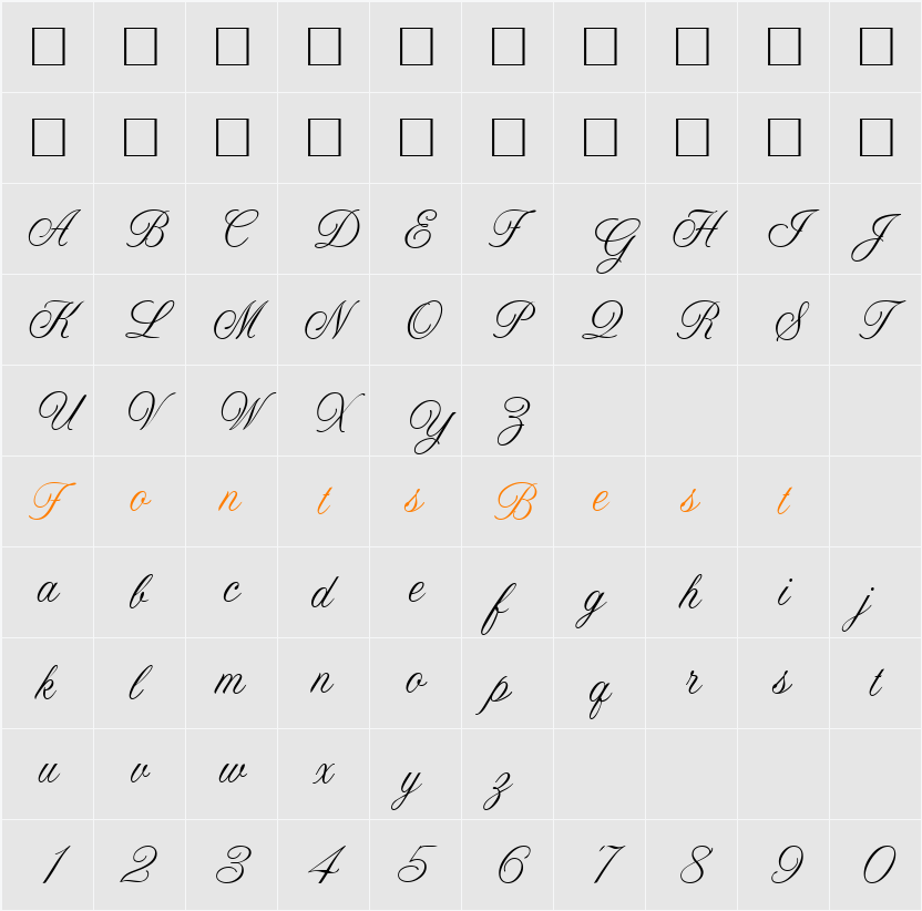 Altitude Character Map