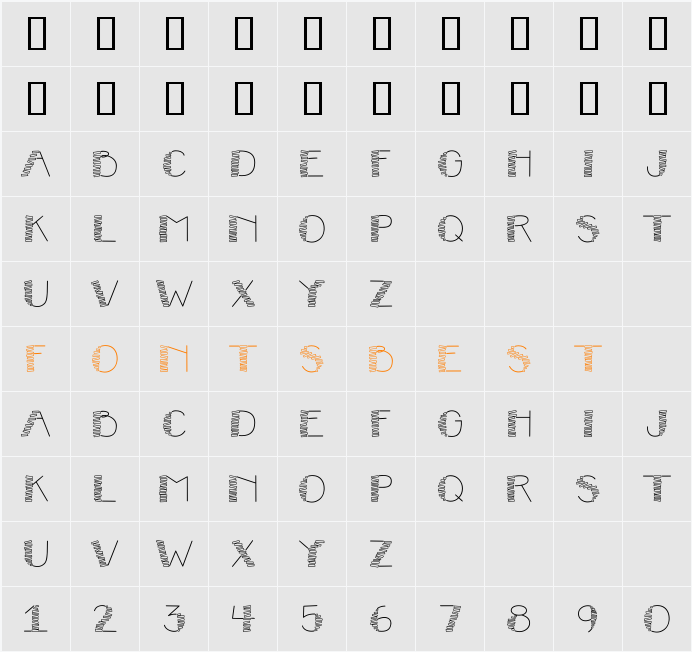 CK Stacks Character Map