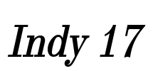 Indy 17 Font Image