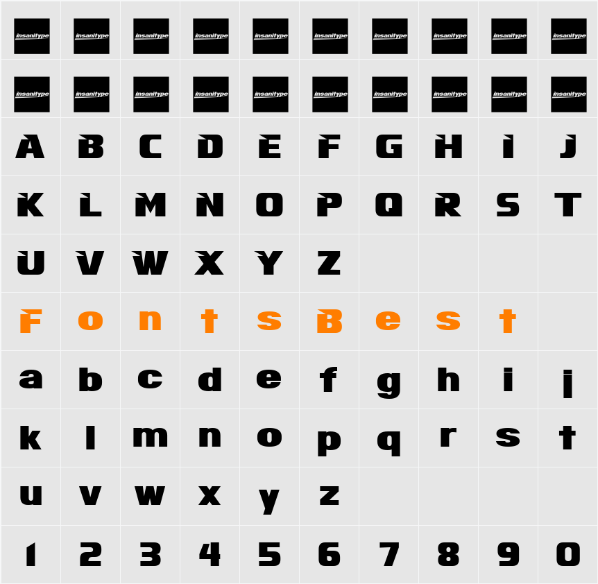 Infinite Justice Straight Character Map