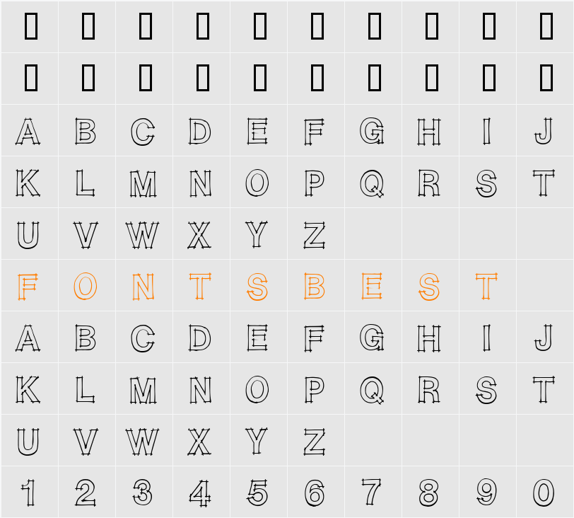 JI-Epizoa Character Map