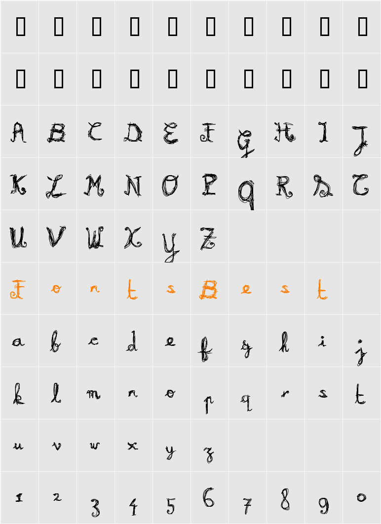 Burning Character Map