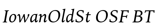 IowanOldSt OSF BT Font Image