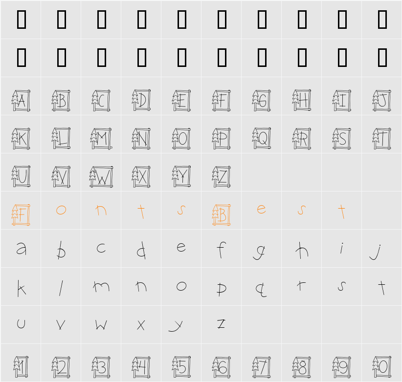 CK Camp Character Map