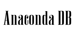 Anaconda DB Font Image