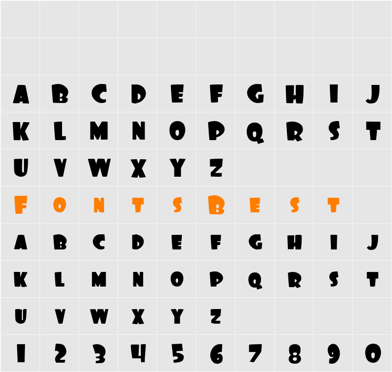 Foo Character Map