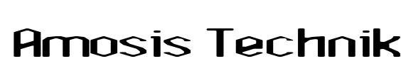 Amosis Technik Font Image