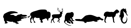 Animals Font Image