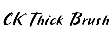 CK Thick Brush Font Image