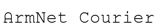 ArmNet Courier Font Image