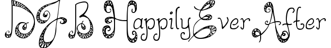 DJB HappilyEverAfter Font Image