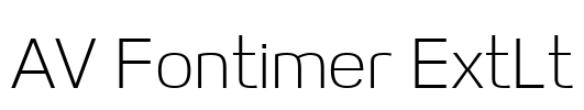 AV Fontimer ExtLt Font Image