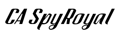 CA SpyRoyal Font Image