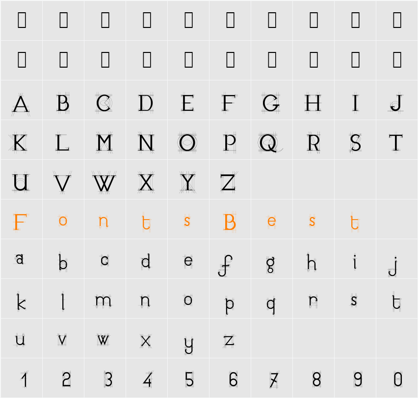 JBEtude Character Map