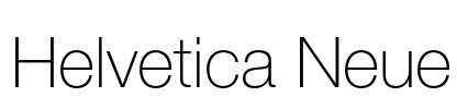 Helvetica Neue Font Image