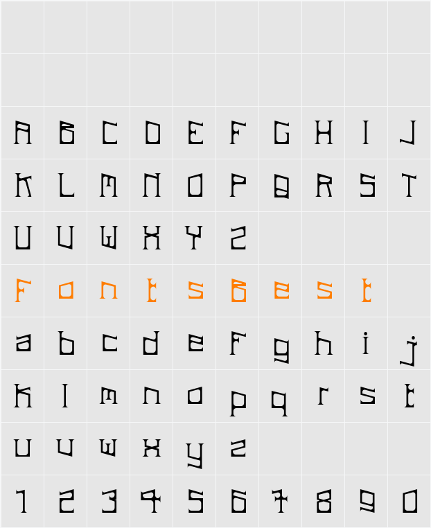 ArDeck Character Map