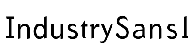 IndustrySans1 Font Image