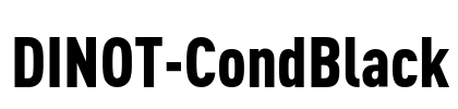 DINOT-CondBlack Font Image