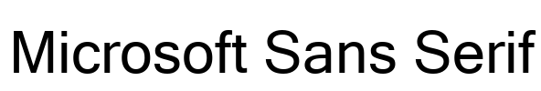 Microsoft Sans Serif