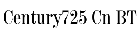 Century725 Cn BT Font Image