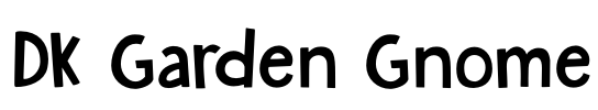 DK Garden Gnome Font Image