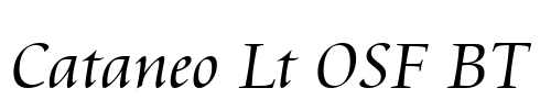 Cataneo Lt OSF BT Font Image