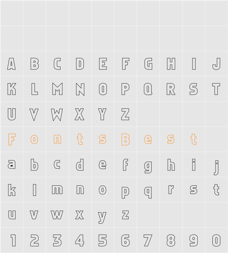 Faktos Hollow Character Map