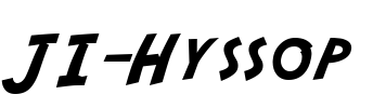 JI-Hyssop Font Image