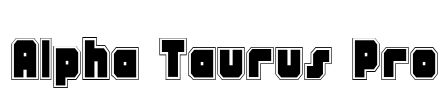 Alpha Taurus Pro Font Image