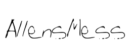 AllensMess Font Image