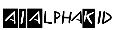 AIAlphaKid Font Image