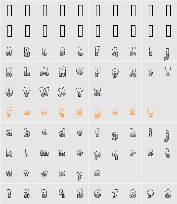 Apple Boy BTN Scratch Character Map