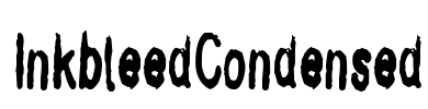 InkbleedCondensed Font Image