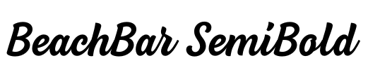 BeachBar SemiBold Font Image