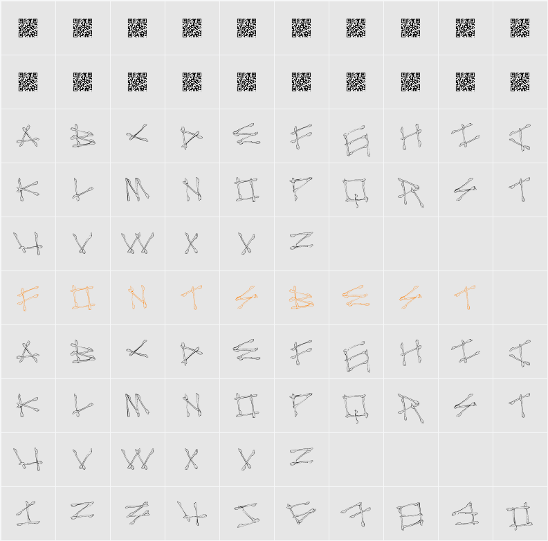 MegaBone Character Map