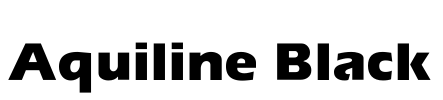 Aquiline Black Font Image