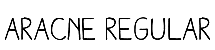 Aracne Regular Font Image