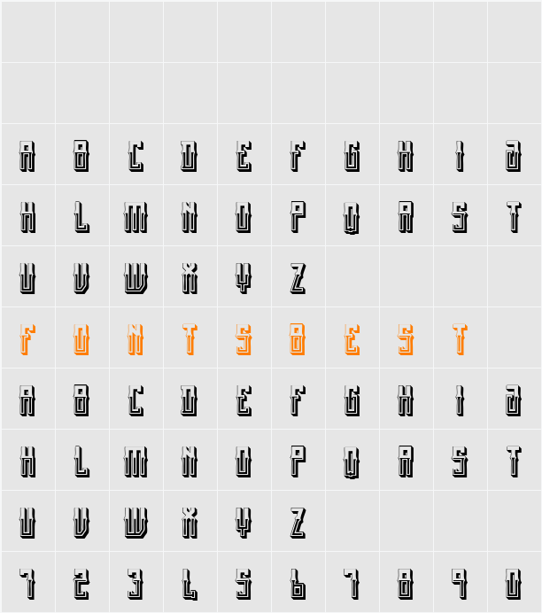 Mexican fiesta Character Map