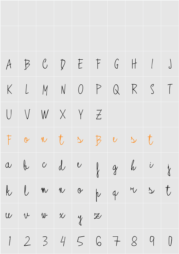 Alagunna Character Map