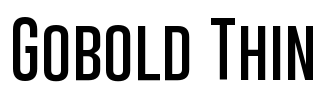 Gobold Thin Font Image