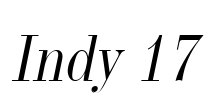 Indy 17 Font Image