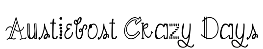 Austiebost Crazy Days Font Image