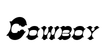 Cowboy Font Image