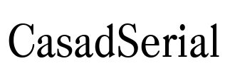 CasadSerial Font Image