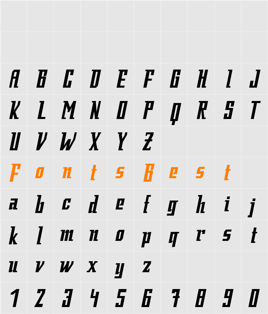 Fatman Character Map