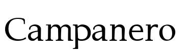 Campanero  Font Image